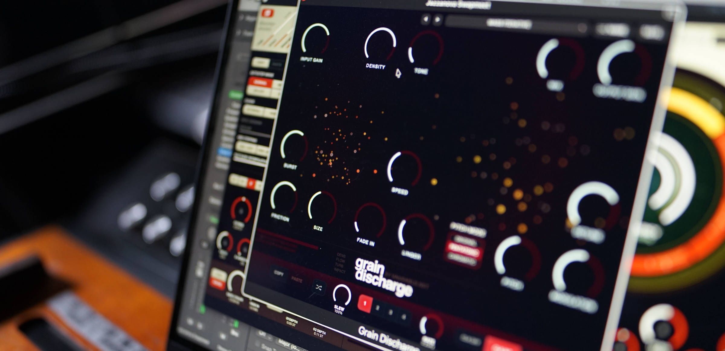 Grain Discharge open in a studio session