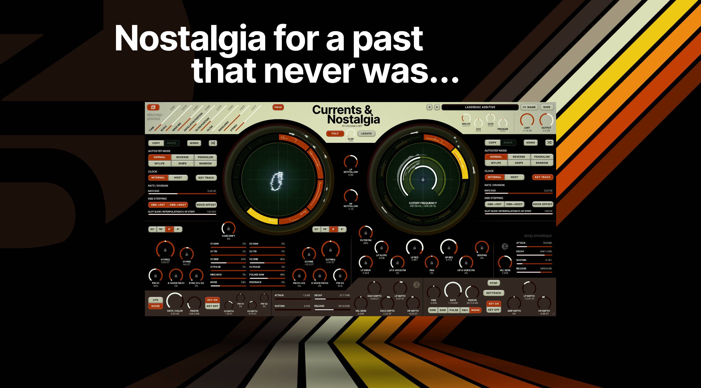Currents and Nostalgia with the words Nostalgia for a past that never was