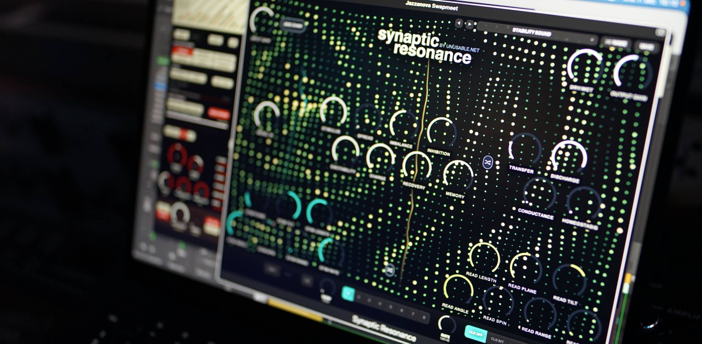 Synaptic Resonance open in a studio session