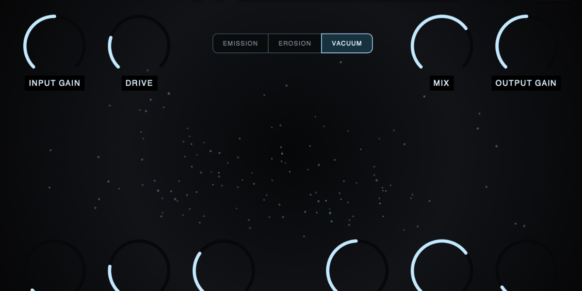Cavitation Fractures input, output, mix, drive, and tone controls
