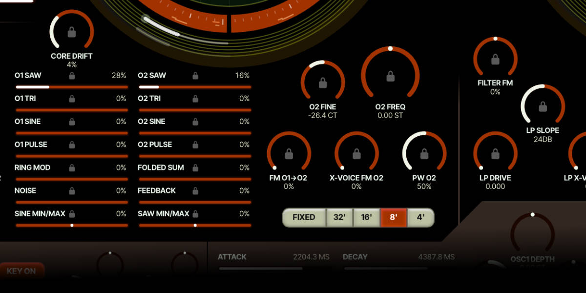 Currents and Nostalgia mixer and filter FM controls