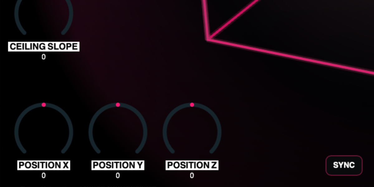 Geometry Delay speaking and listening node with Position X, Position Y, and Position Z controls