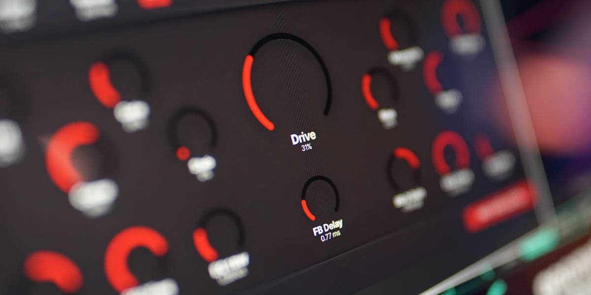 Residual Breakdown fuzz controls centered on Drive