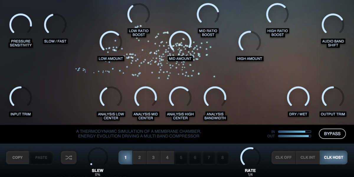 Spectral Pressure Chamber Copy, Paste, Random, Slew, Rate, eight slots, and clock controls