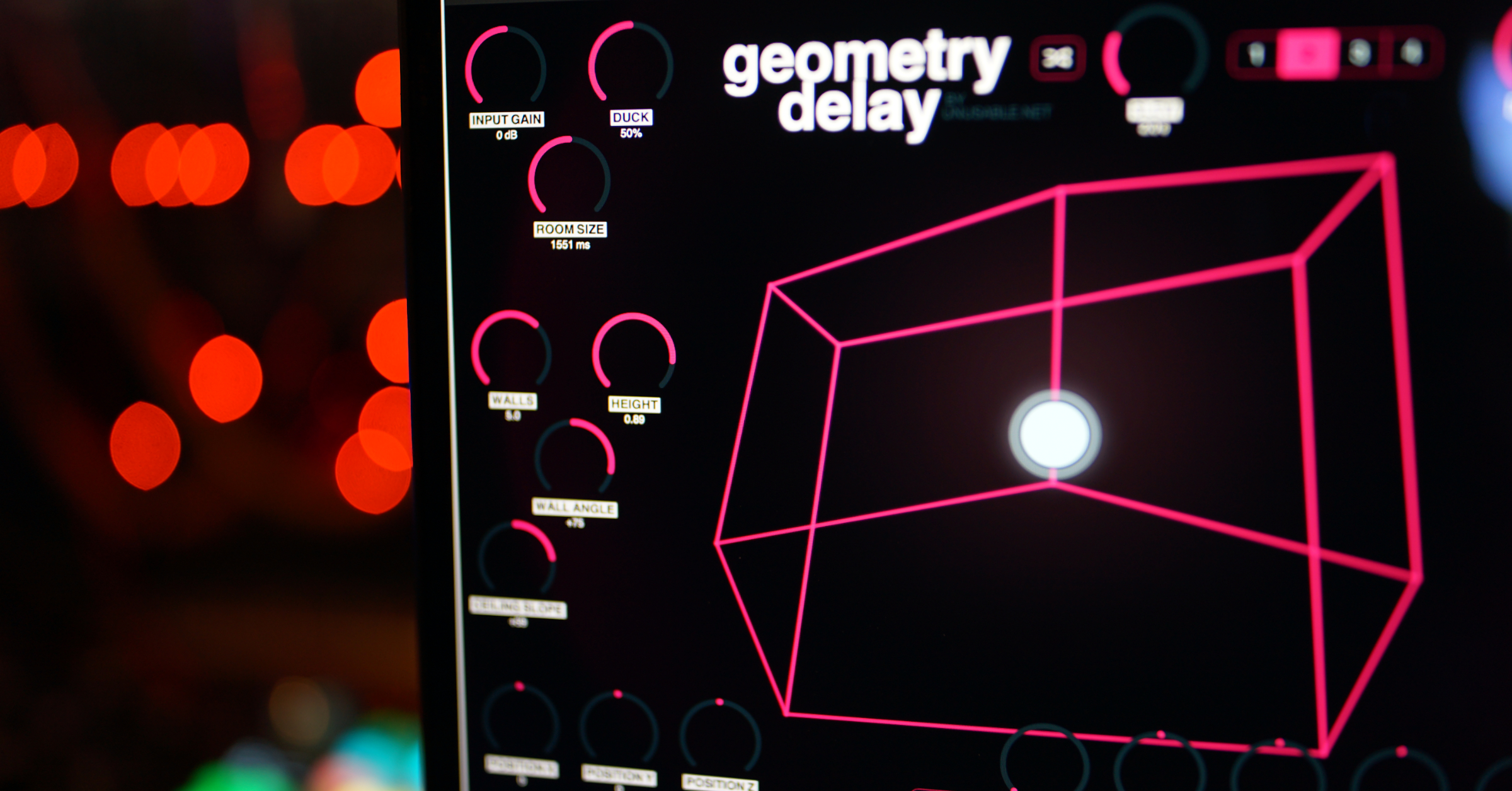 Geometry Delay studio close-up