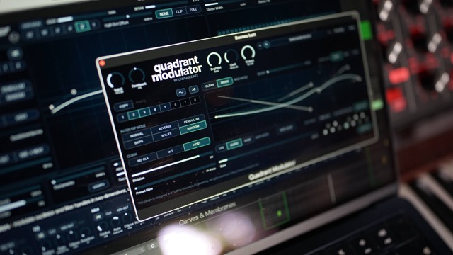 Quadrant Modulator open in a studio session